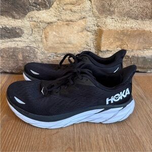 🔥HOKA Men’s🔥sz 10  Clifton 8 Black Price Firm!